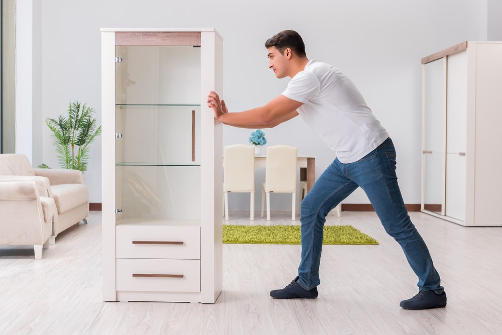 Protect hardwood floors moving furniture