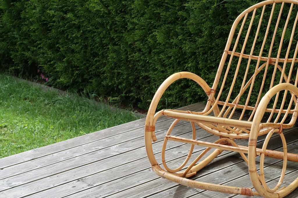 A Chair on Garden deck