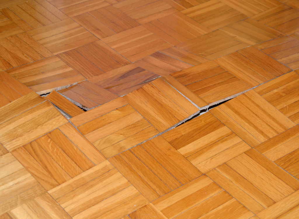 buckling wooden floors